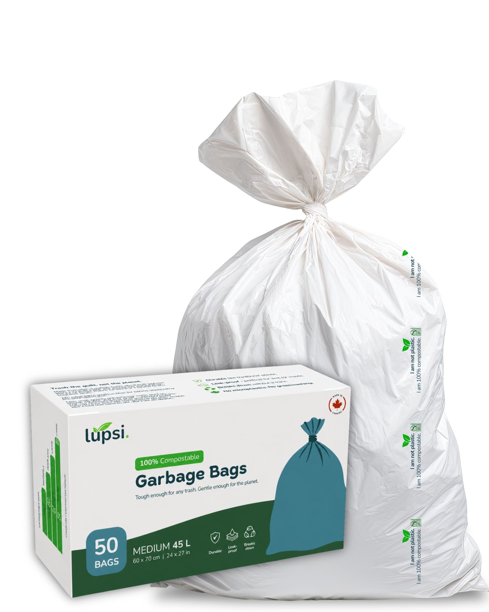 Lupsi Garbage Bags - Medium 45L