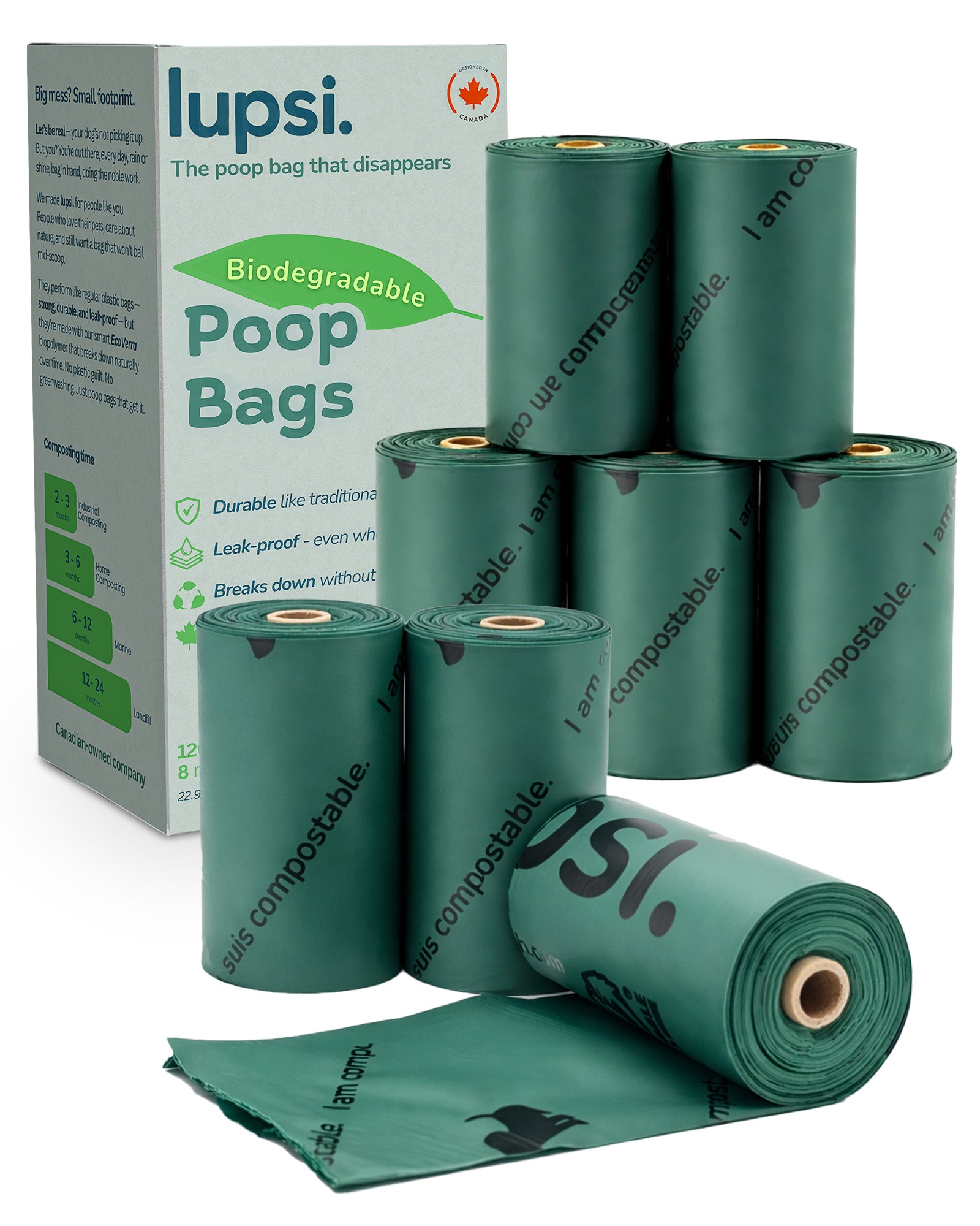 Lupsi Poop Bags - 120 Count