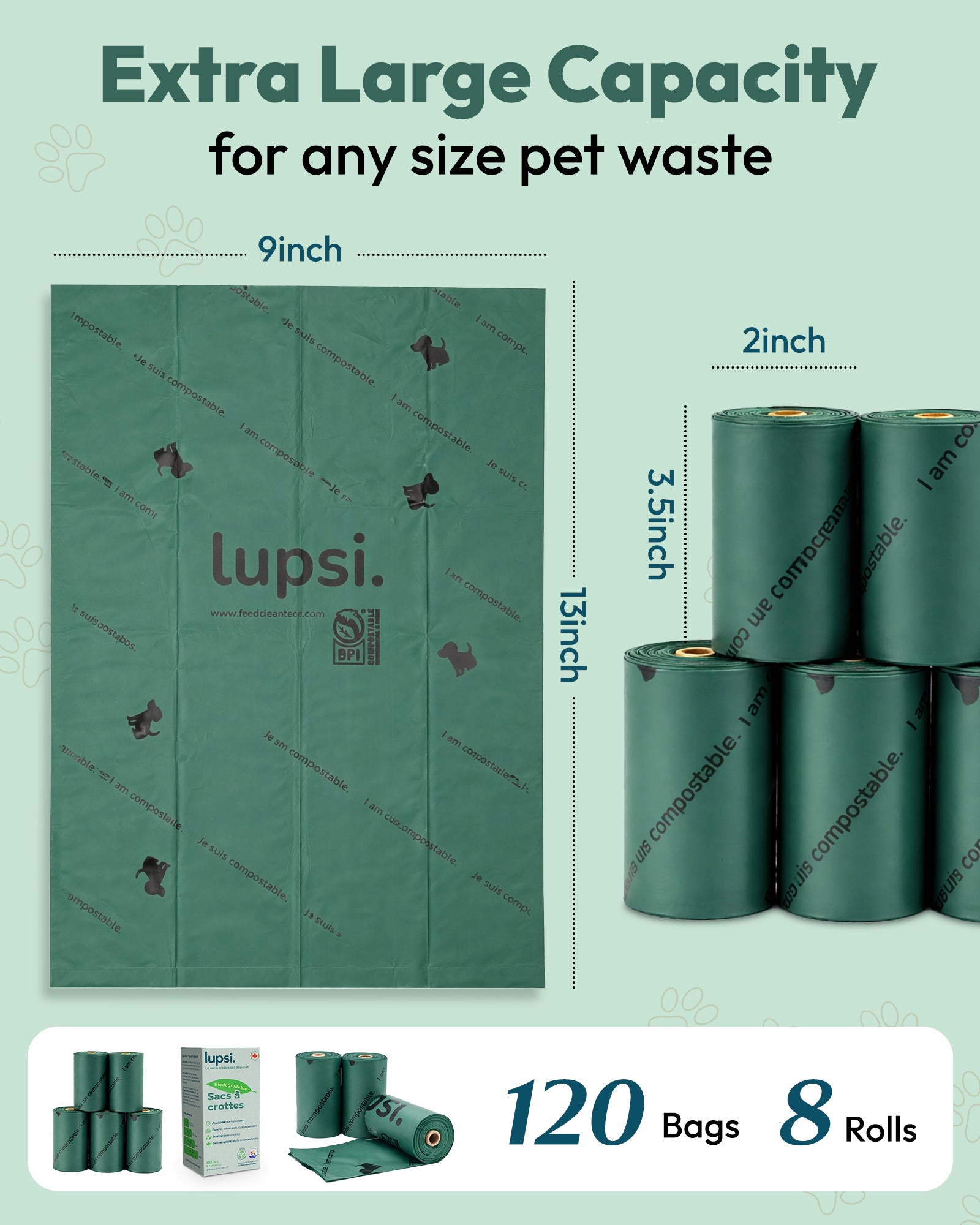 Lupsi Poop Bags - 240 Count